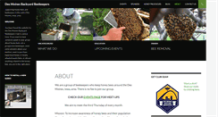 Desktop Screenshot of desmoinesbackyardbeekeepers.org